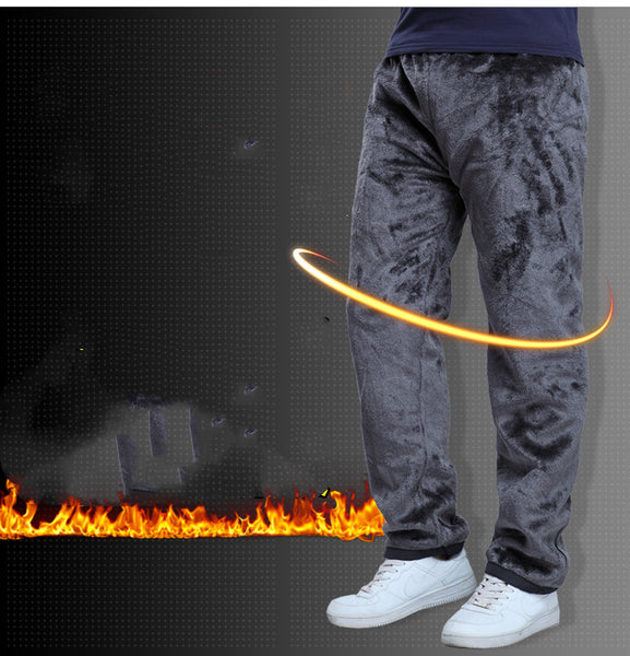 Outdoor Sports Storm Pants Men's Fleece And Thick Windproof