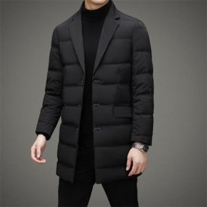 mens-scarf-collar-cold-proof-down-jacket-coat-mid-length