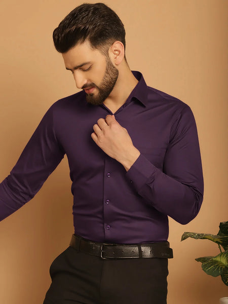 Men's Cotton Solid Formal Shirt-SFX-883