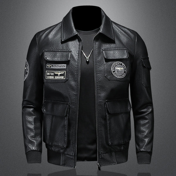 Autumn And Winter Ne Coat Casual Leather Clothing Slim Fit